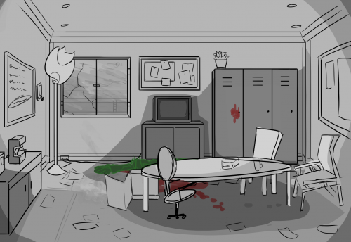 The next morning...