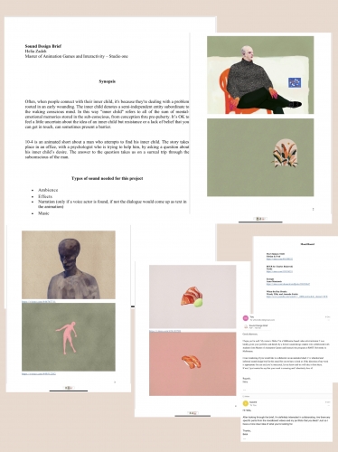 Sound design brief and emails